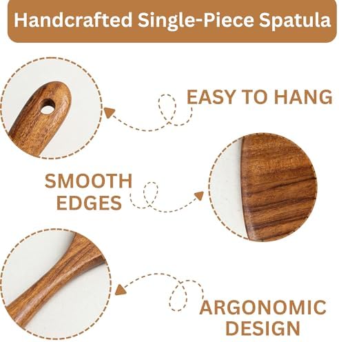 DADU BADU Teak Wooden Utensil Set, 10-Piece
