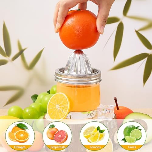 Lemonroad 4 Pcs Mason Jar Juicer Lid