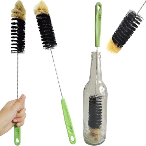 2 Pack 16" Bottle Brush, Dokpod Long Handle Cleaning Brushes for Long