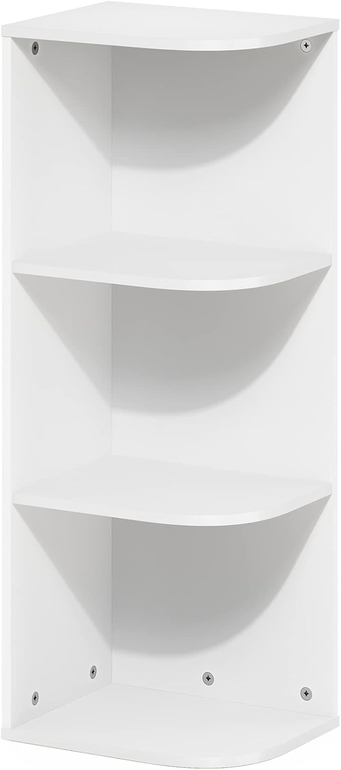 Furinno PASIR Book Shelf, 3-Tier Corner Bookshelf by Furinno-FitsYourSpaceFitsYourBudget