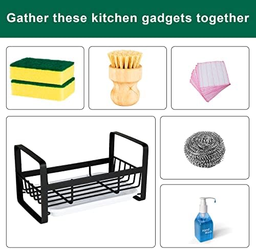 TEZZ Sponge Holder for Kitchen Sink- Stainless Steel Kitchen Sink