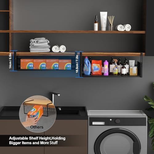 AmonHouseware 2Pack Expandable Under Shelf Storage Basket