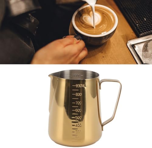 900ML Capacity 304 Stainless Steel Coffee Steaming Pitcher Durable