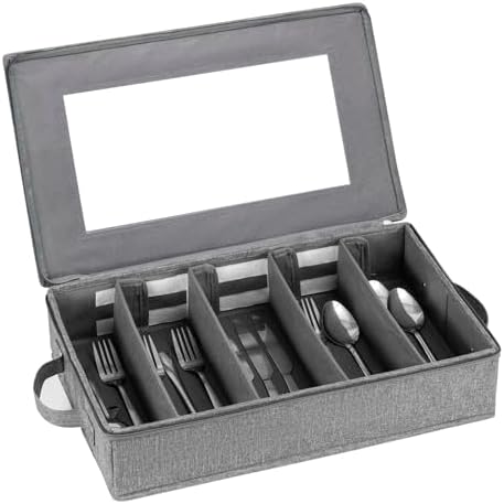 Silverware Storage Box with Dividers