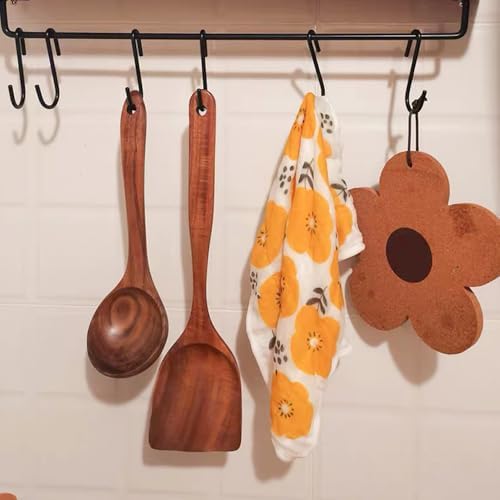 4-Piece Natural Teak Wooden Cooking Utensil Set