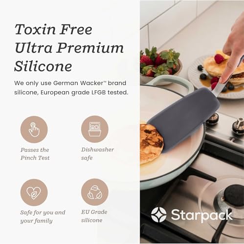 StarPack Premium Flexible Silicone Spatula Set - 3 Spatulas for
