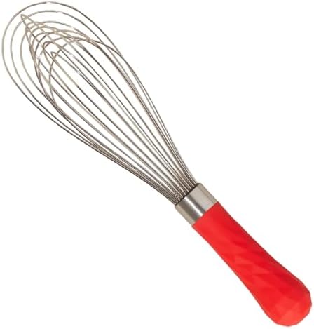 GIR 12-Wire Stainless Steel Balloon Whisk – Red