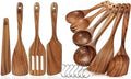 6-Piece Teak Wood Cooking Spoon Set