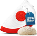 NexTrend red 5-in-1 flexible dough and bowl scraper with