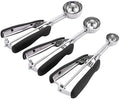 3Pcs Cookie Scoop Set, Stainless Steel Ice Cream Scoop