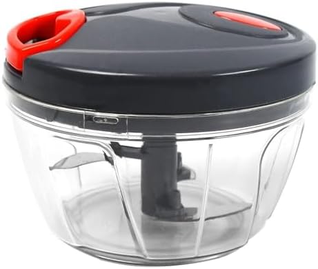 Manual Food Processor Vegetable Chopper, Portable Hand Pull String