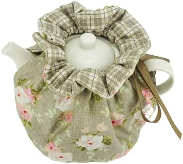 KKEKOS Tea Cozy Cotton Vintage Floral Tea Cosy for Teapots Keep Warm