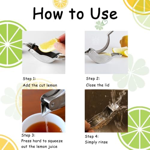 Bird Shaped Stainless Steel Lemon Juicers, 2PCS