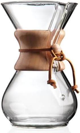 Chemex Pour-Over Glass Coffeemaker, 6-Cup