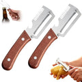 NEW Premium Vegetable Peeler with Wooden Handle and Bottle Opener