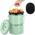 MUMTOP 1.3 Gal Metal Kitchen Countertop Compost Bin
