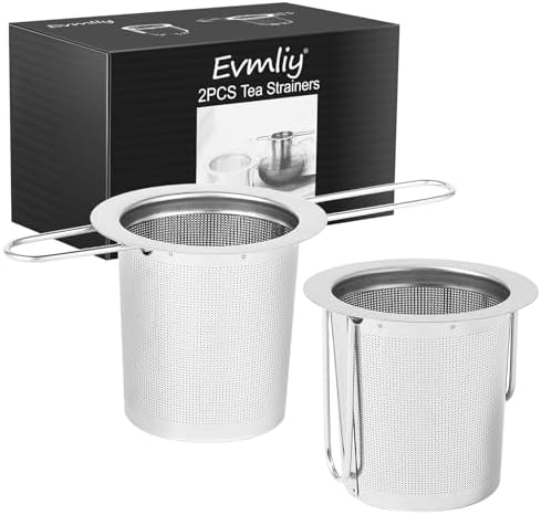 2Pack Tea Strainer, Stainless Steel Tea Infuser Basket Sitting in
