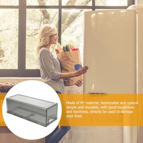 Stackable Refrigerator Drawer Organizer Bin, PP Pull-out Storage Box