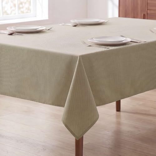 H.VERSAILTEX Linen Textured Table Cloths 60 x 120 Inch Premium Solid