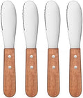 New Star Foodservice 43006 Wood Handle Butter Spreader, 7.5-Inch