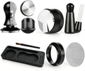 7 PCS Espresso Accessories Set with 53.3mm Spring Loaded Tamper