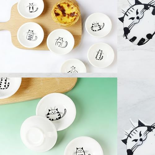 Ceramic Dipping Sauce Dishes Set of 6