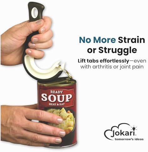 Easy Open Ring Pull Can Opener 3 Pack by Jokari. Durable Non Slip