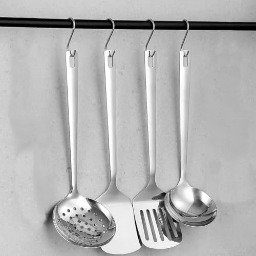 Stainless Steel Kitchen Utensils Set, 4-Piece – Slotted Turner, Solid