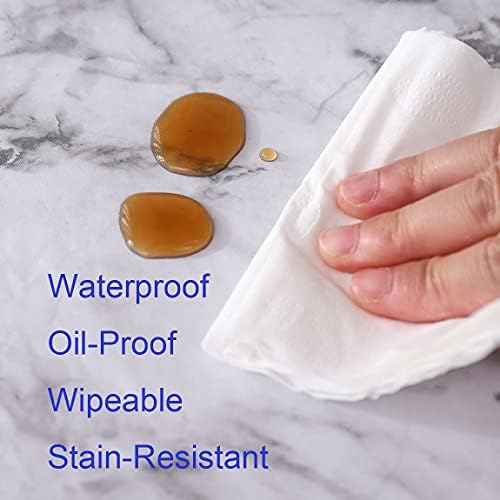 Walrus Round Vinyl Fitted Tablecloth with Flannel Backing Elastic Edge