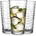 Glaver's Drinking Glasses Set of 4 Highball Glass Cups, 17 Oz. Basic
