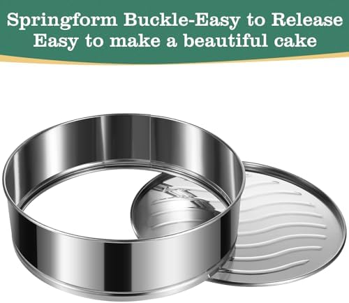 4/7/9/10-Inch Set Springform Pan, Removable Bottom, Stainless Steel