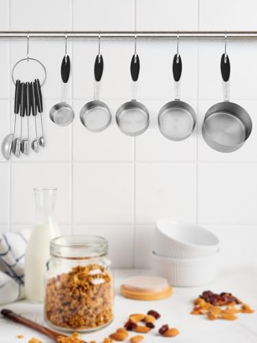 JOYHILL Measuring Cups and Spoons Set 304 Stainless Steel 10-Piece