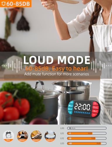 DOOMAY Magnetic Digital Kitchen Timer