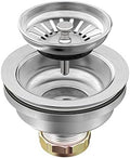 KONE Sink Drain Assembly, 3-1/2 Inch, Stainless Steel