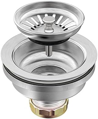 KONE Sink Drain Assembly, 3-1/2 Inch, Stainless Steel