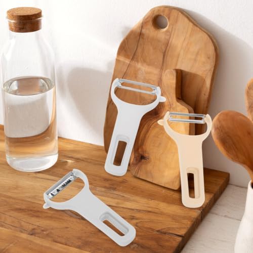 3 Pcs 3-in-1 Vegetable Peeler Set with Plastic Handle Grater