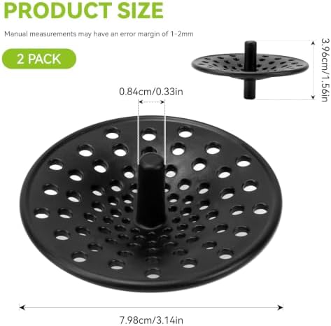 2 Pack 3.14" Kitchen Sink Garbage Disposal Drain Strainer Cover