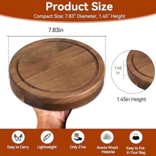 Mini Charcuterie Boards Set, Cheese Board and Knife Set, Acacia Wood