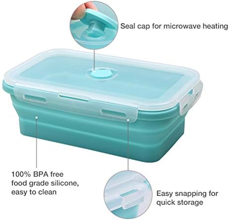 Alimat PluS 3 Pack 40.5oz Silicone Collapsible Food Storage Containers
