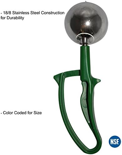 Tiger Chef 2 2/3-Oz. Green Easy Grip Left & Right Ergonomic Squeeze