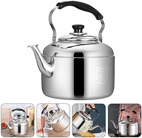 HEMOTON 4L Stainless Steel Whistling Tea Kettle