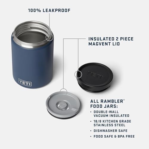 YETI Rambler 24 oz Food Jar, Vacuum Insulated, Stainless Steel, With