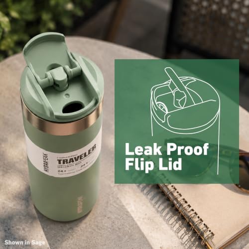 Hydrapeak 16oz Traveler Insulated Coffee Mug and Water Bottle