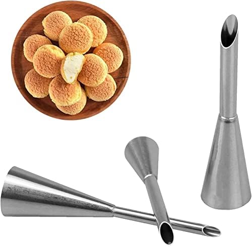 Cream Puff Filling Tip,Eclair Piping Tip,Long Puff Nozzle Tip