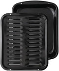 Broiler Pan for Oven Nonstick 16.75” x 13” Porcelain Nonstick Coated