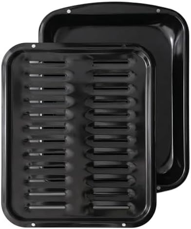 Broiler Pan for Oven Nonstick 16.75” x 13” Porcelain Nonstick Coated