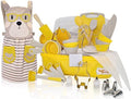 Kids Baking Set 35-Piece with Teddy Bear Apron, Kid Friendly Knives