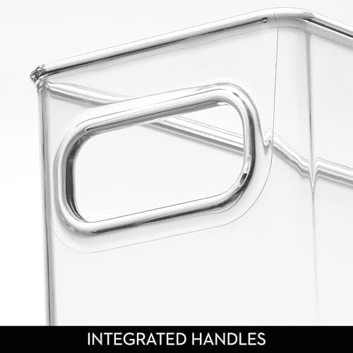 iDesign Stackable Fridge Bins with Handles, Set of 3