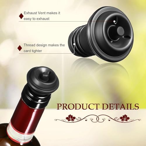 Honoson 18 Pcs Bottle Stoppers Vacuum Pump Set Air Remover Preserver