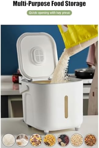 Food Storage Container with Lid, 11lbs Airtight Food Storage Bin for